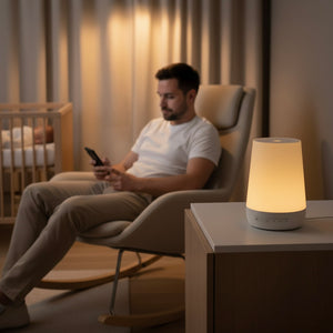 Nidoro Dormi - White Noise Machine met Nachtlamp & App Bediening - Vind de Rust Terug in Jullie Nachten
