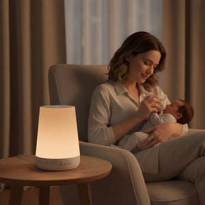 Nidoro Dormi - White Noise Machine met Nachtlamp & App Bediening - Vind de Rust Terug in Jullie Nachten